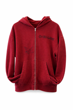 “Osaka Origami” Gradient Zip Hoodie