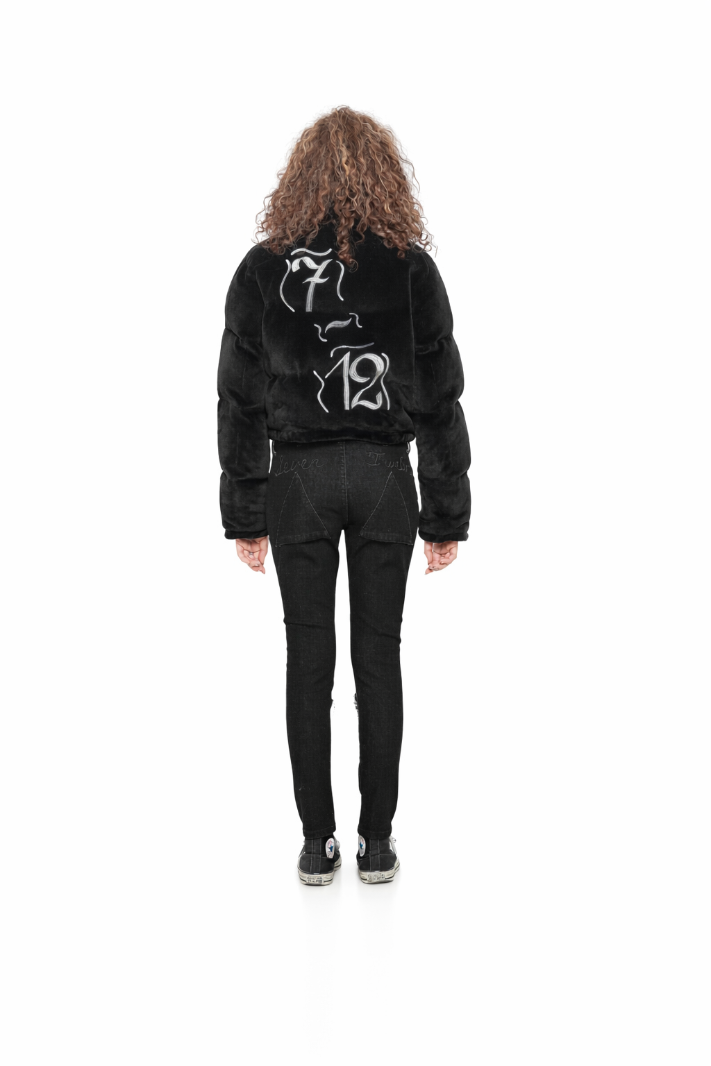 "DARK SHADOW CROP BOMBER"JACKET