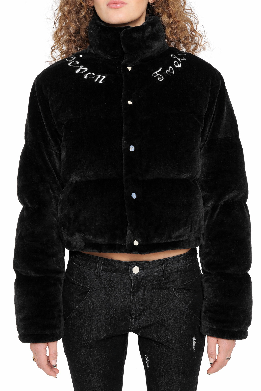 "DARK SHADOW CROP BOMBER"JACKET