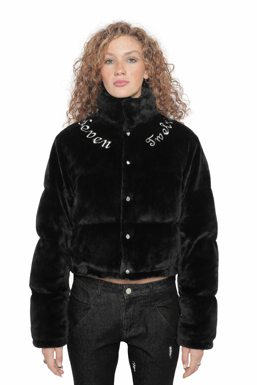 "DARK SHADOW CROP BOMBER"JACKET
