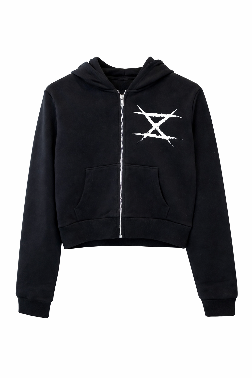 “Lady Cropped Logo 2.5” Hoodie