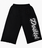 “Italian Logo Watercolor” Spiked Long Shorts
