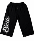 “Italian Logo Watercolor” Spiked Long Shorts