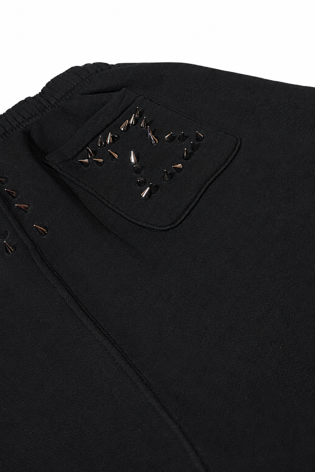 “Italian Logo Watercolor” Spiked Long Shorts