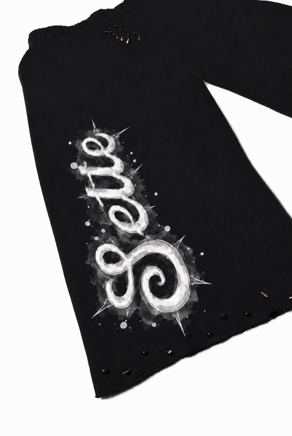 “Italian Logo Watercolor” Spiked Long Shorts