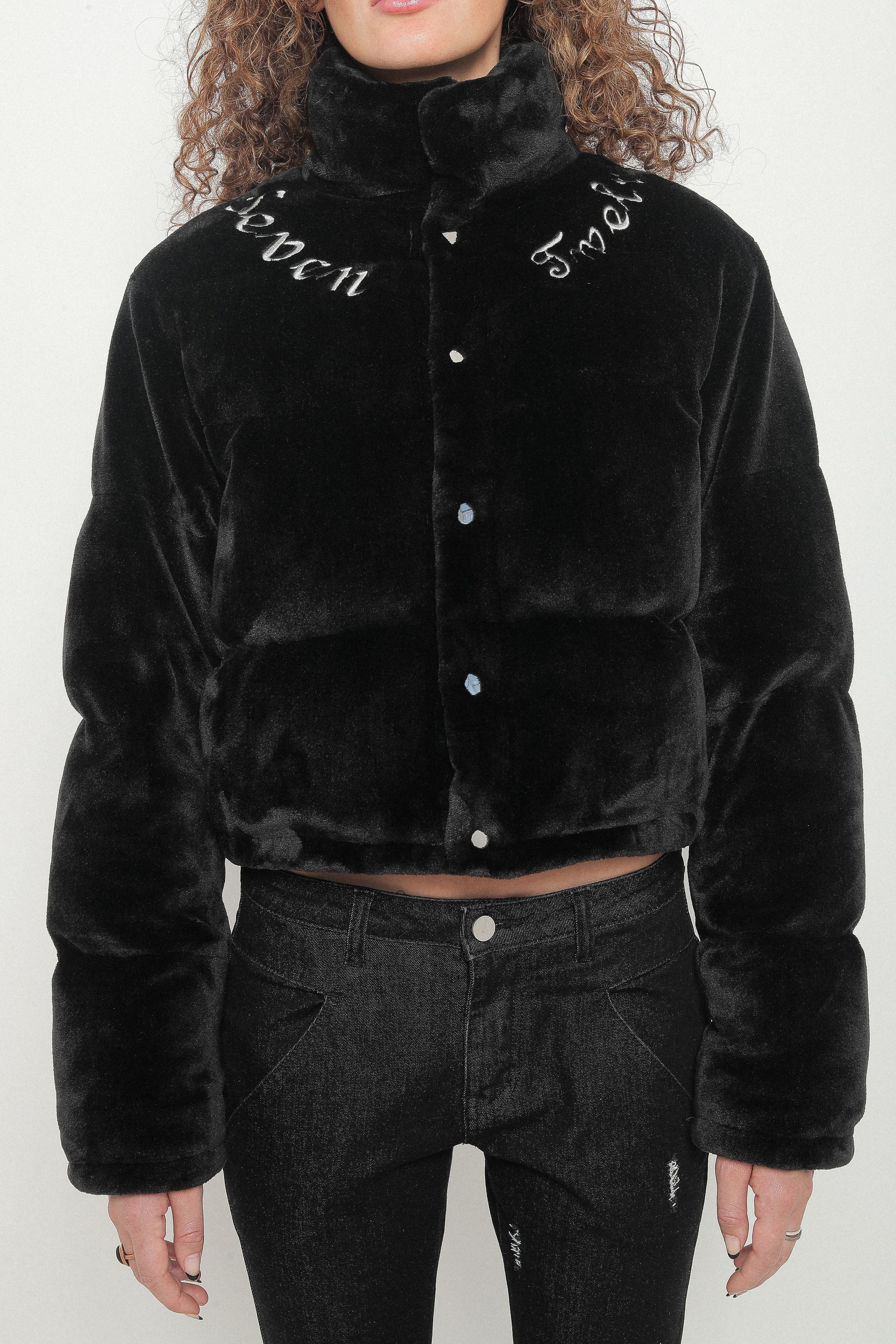 "DARK SHADOW CROP BOMBER"JACKET
